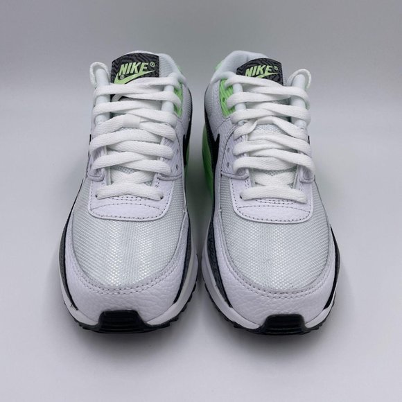 Nike Air Max 90 White / Black /Green Womens Shoes - Picture 3 of 8